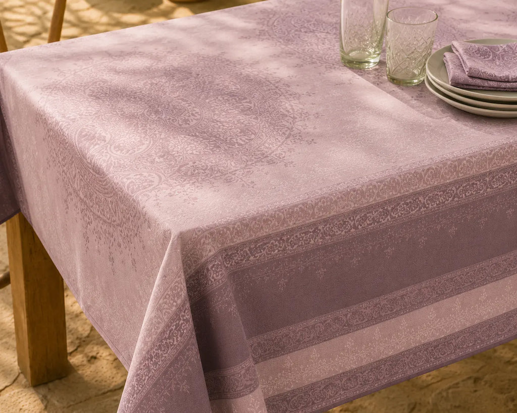 Mantel Antimanchas Arabesco Rosa