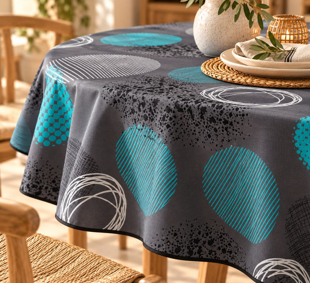 Mantel Antimanchas Ball Cyan
