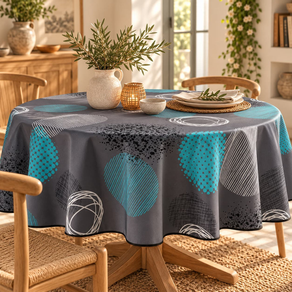 Mantel Antimanchas Ball Cyan