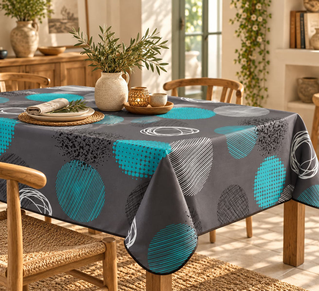 Mantel Antimanchas Ball Cyan