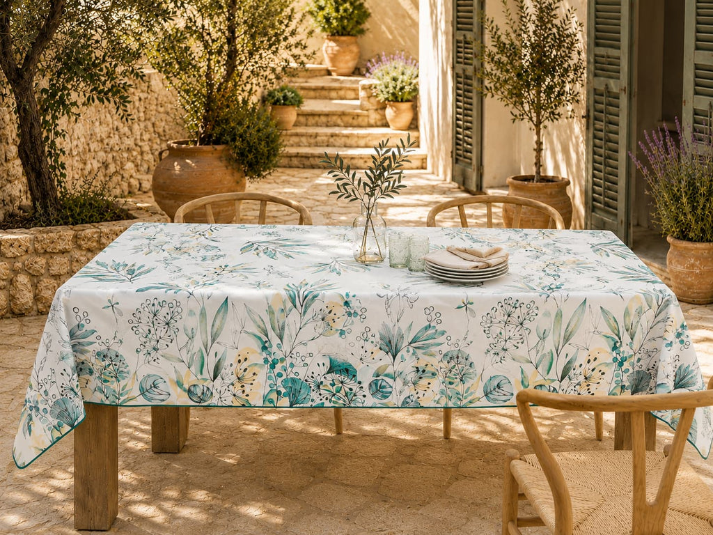 Mantel Antimanchas Botanic Green
