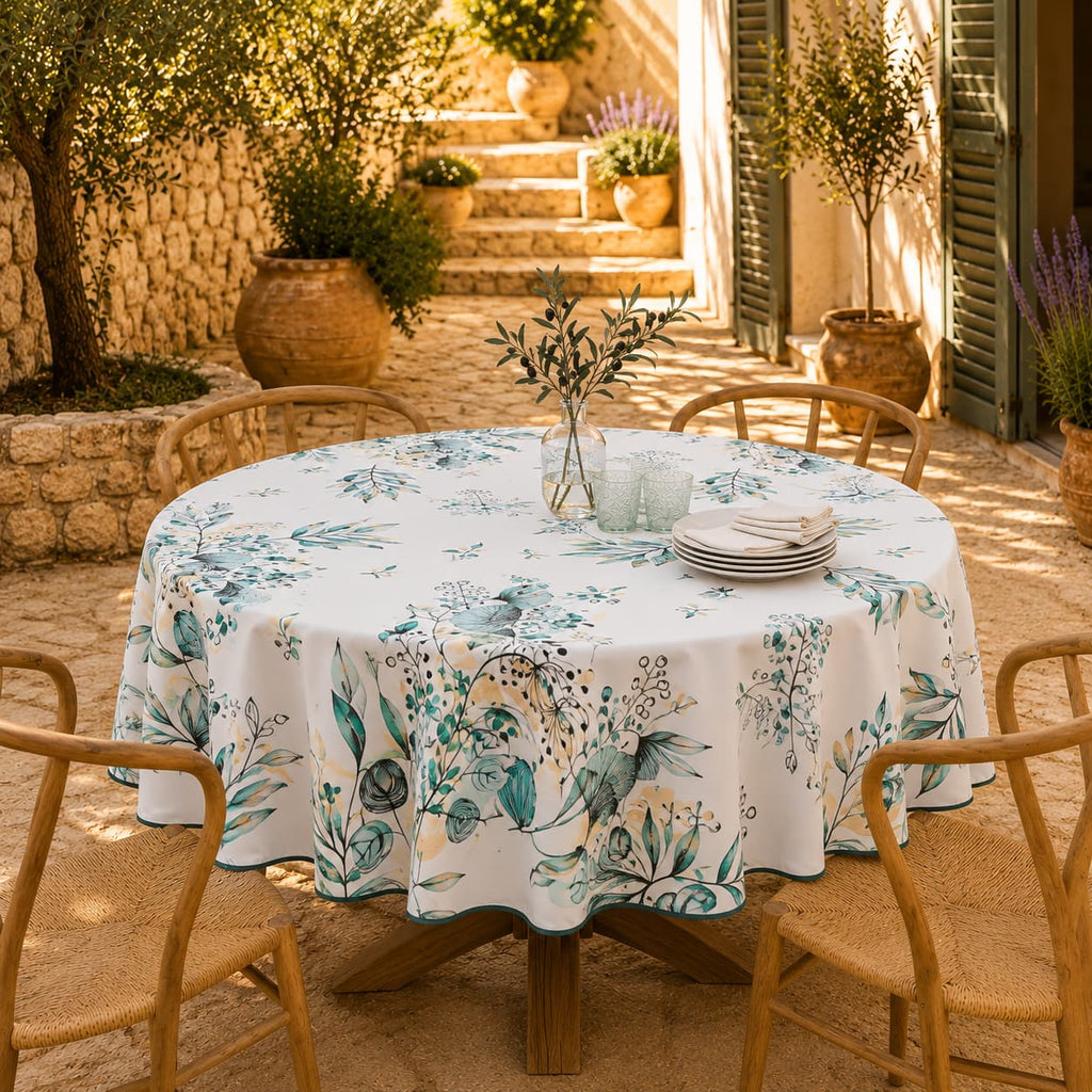 Mantel Antimanchas Botanic Green