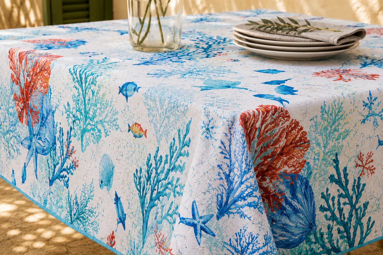 Mantel Antimanchas Coral
