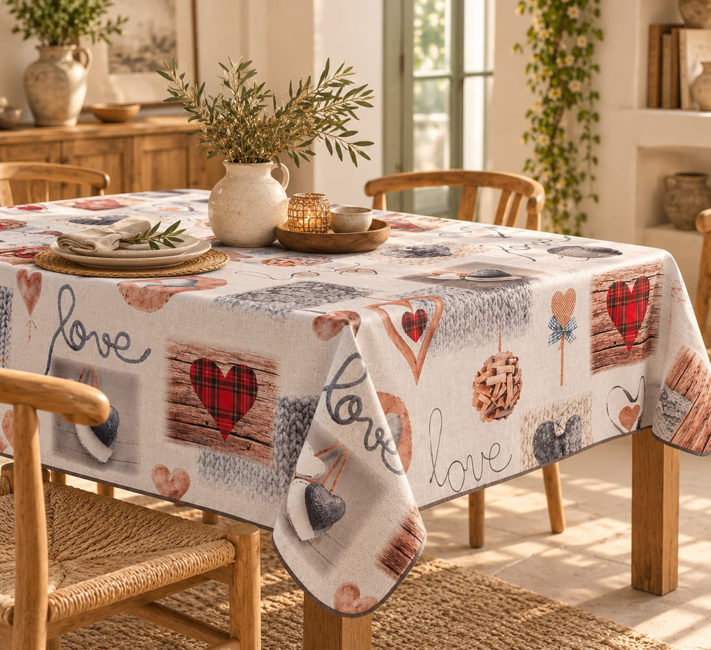 Mantel Antimanchas Corazon Escoces