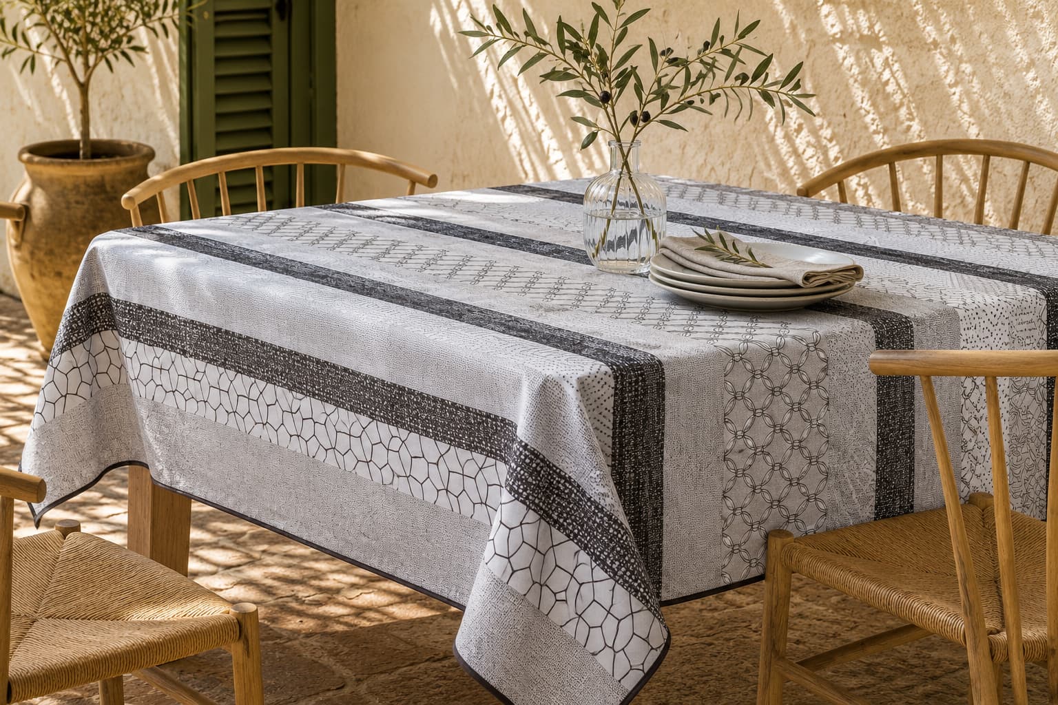 Mantel Antimanchas Geometria