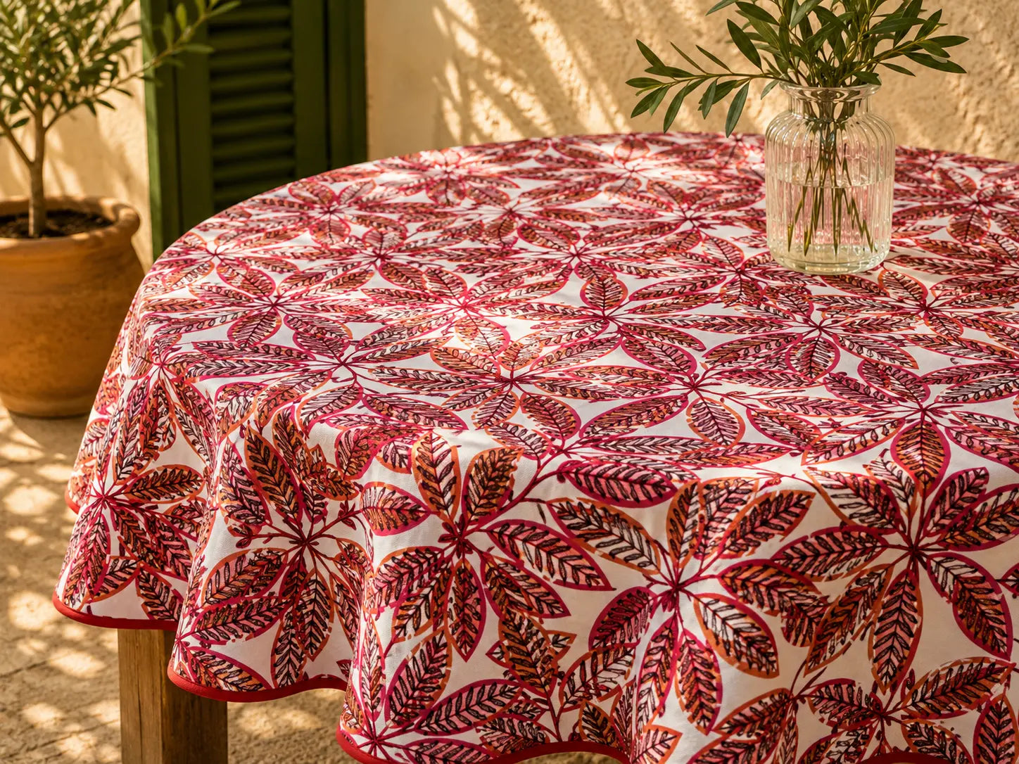 Mantel Antimanchas Natura Red
