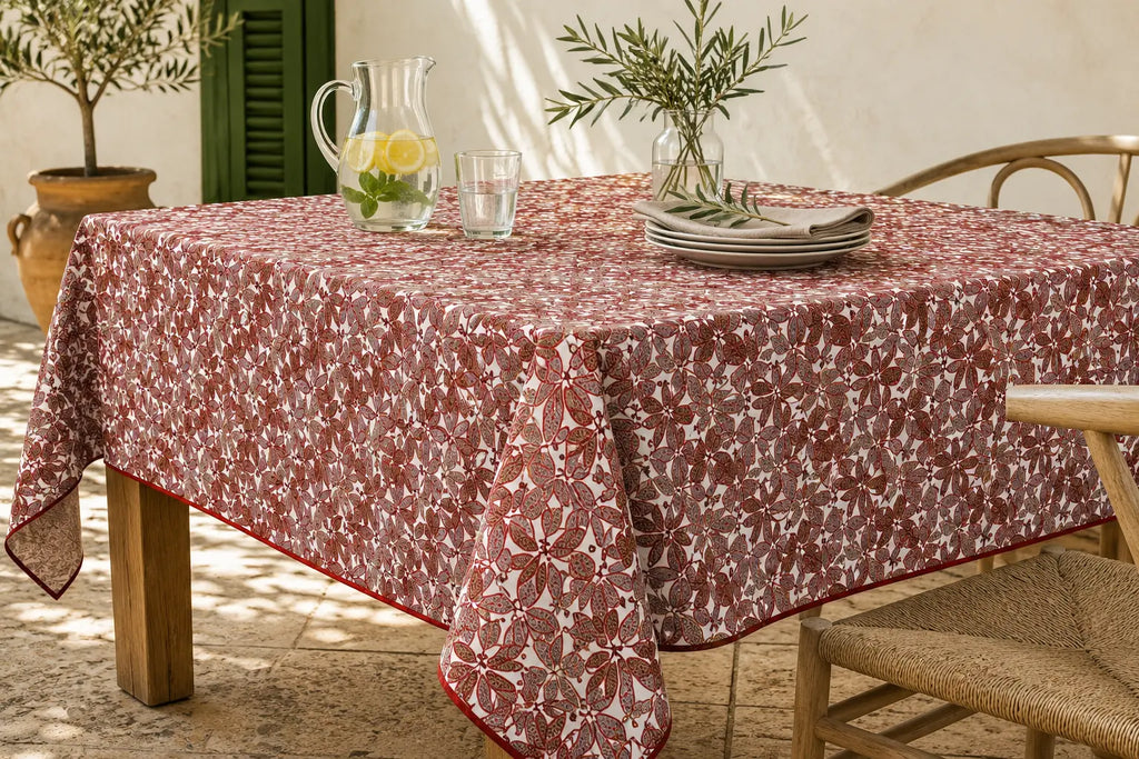 Mantel Antimanchas Natura Red