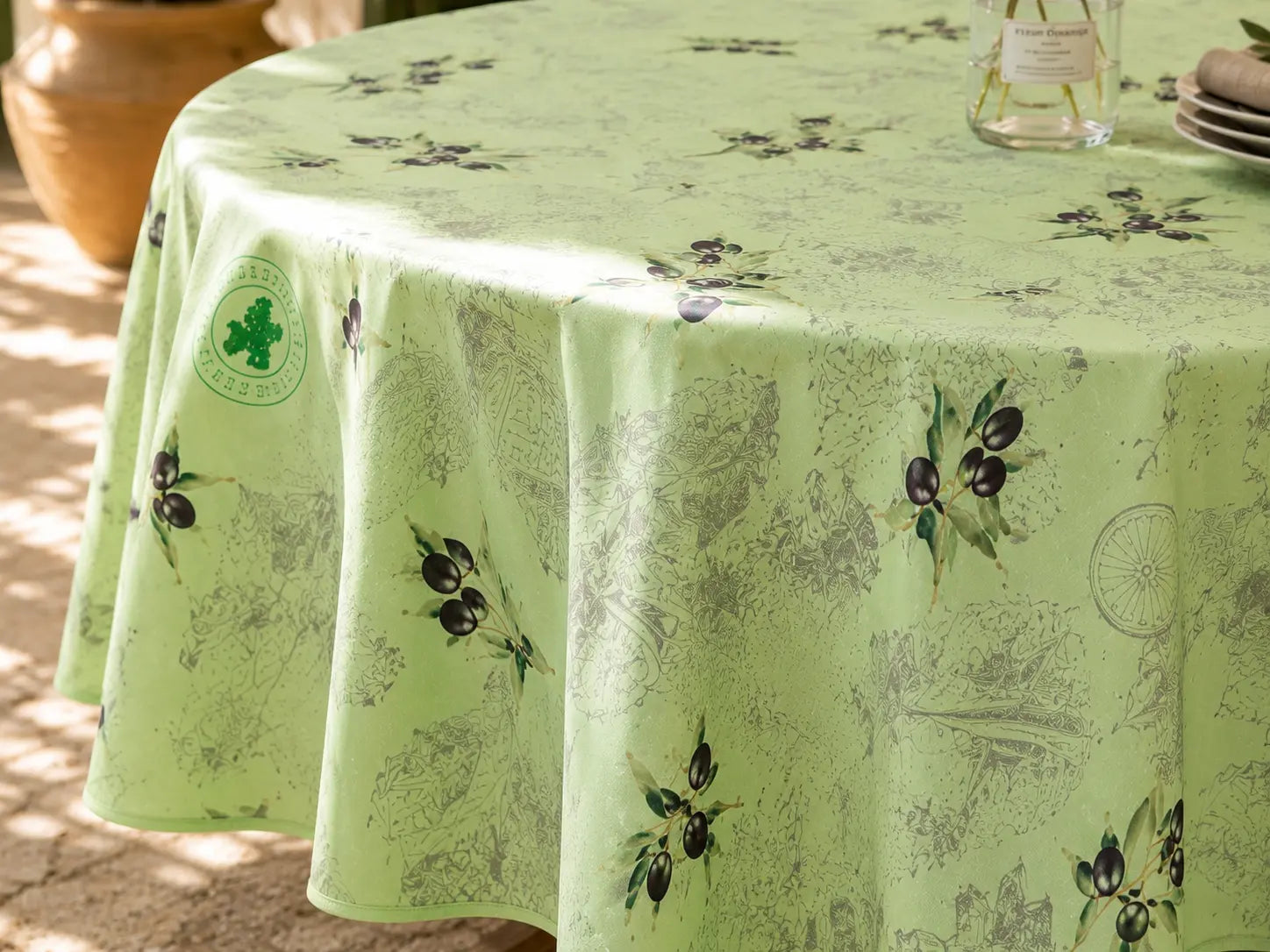 Mantel Antimanchas Olivo Verde
