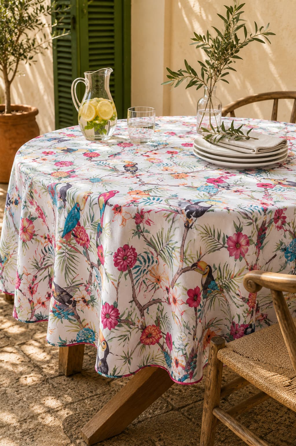 Mantel Antimanchas Parrot