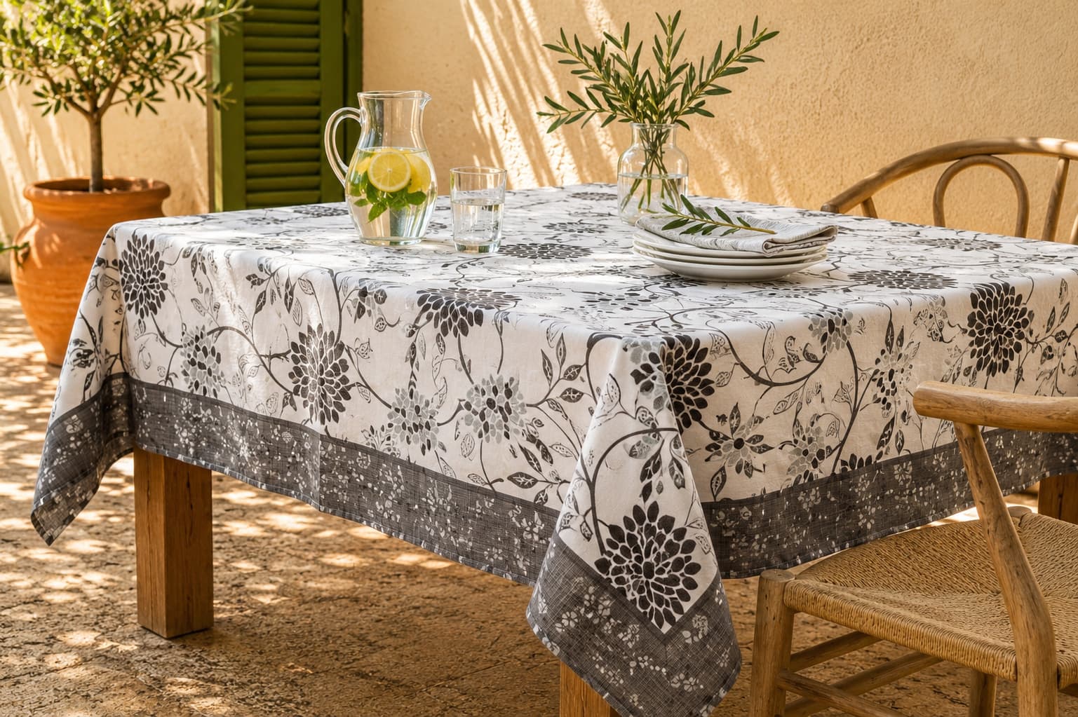 Mantel Antimanchas Perla Gris
