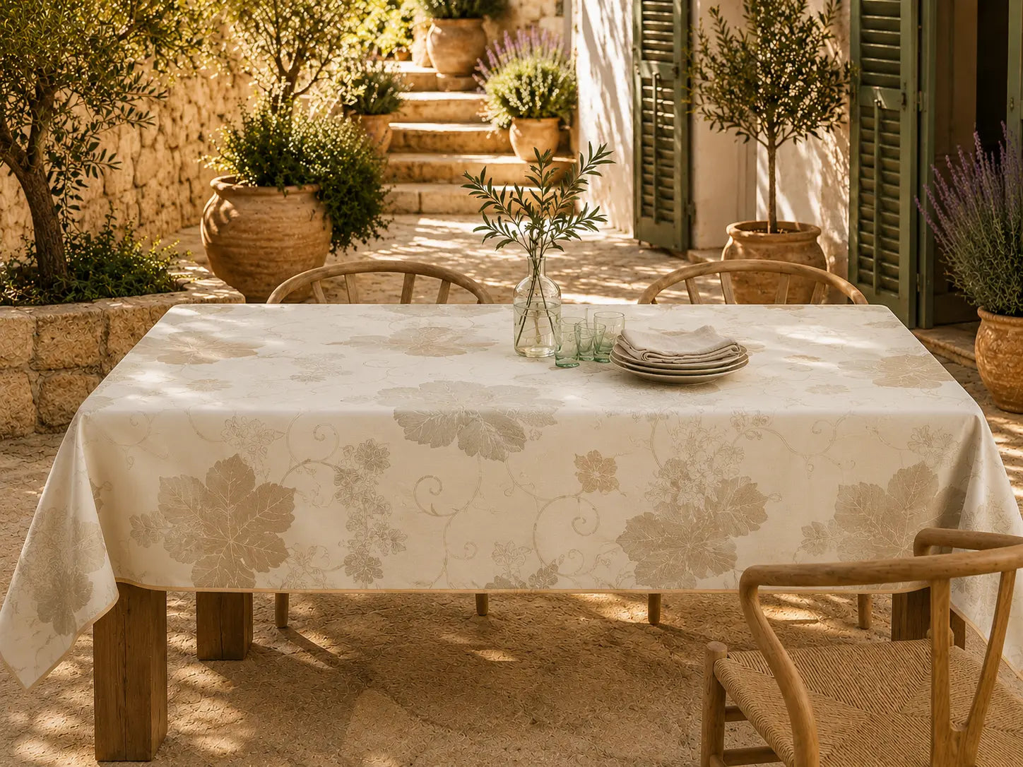 Mantel Antimanchas Viña Beige